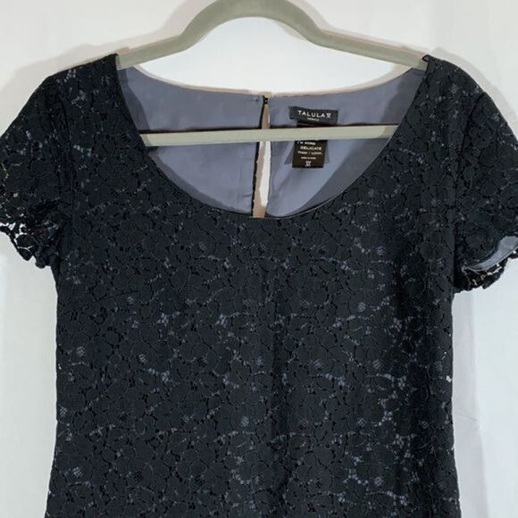 Talula Aritzia Black Floral Lace Mini Dress - Picture 2 of 7